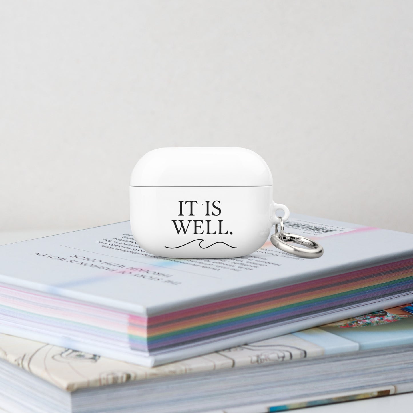 Scratch resistant AirPods shell with metal clip - Adomtok