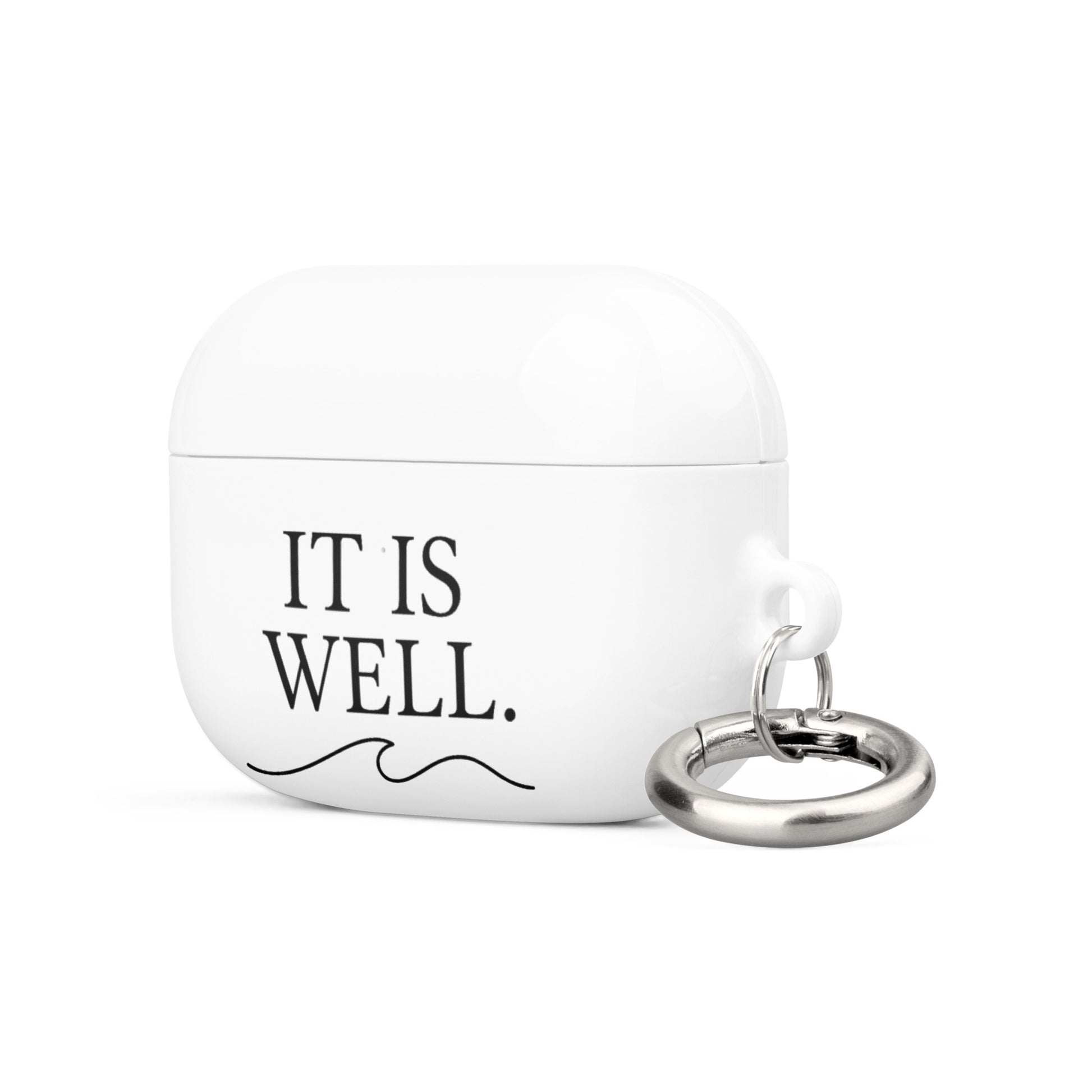 Protective AirPods carrying case with clip attachment - Adomtok