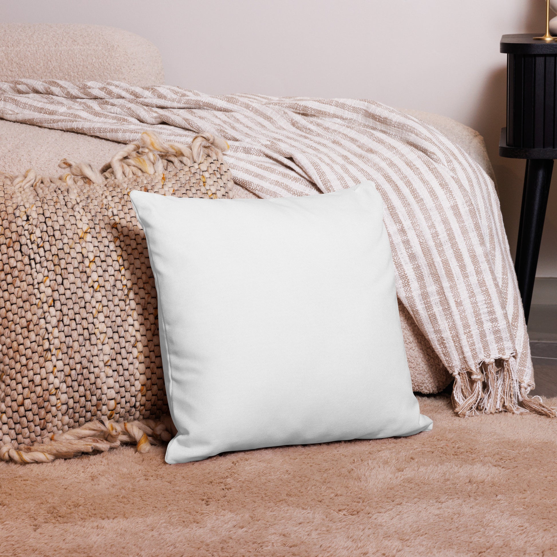 Soft linen style pillow case for bedroom decor - Adomtok