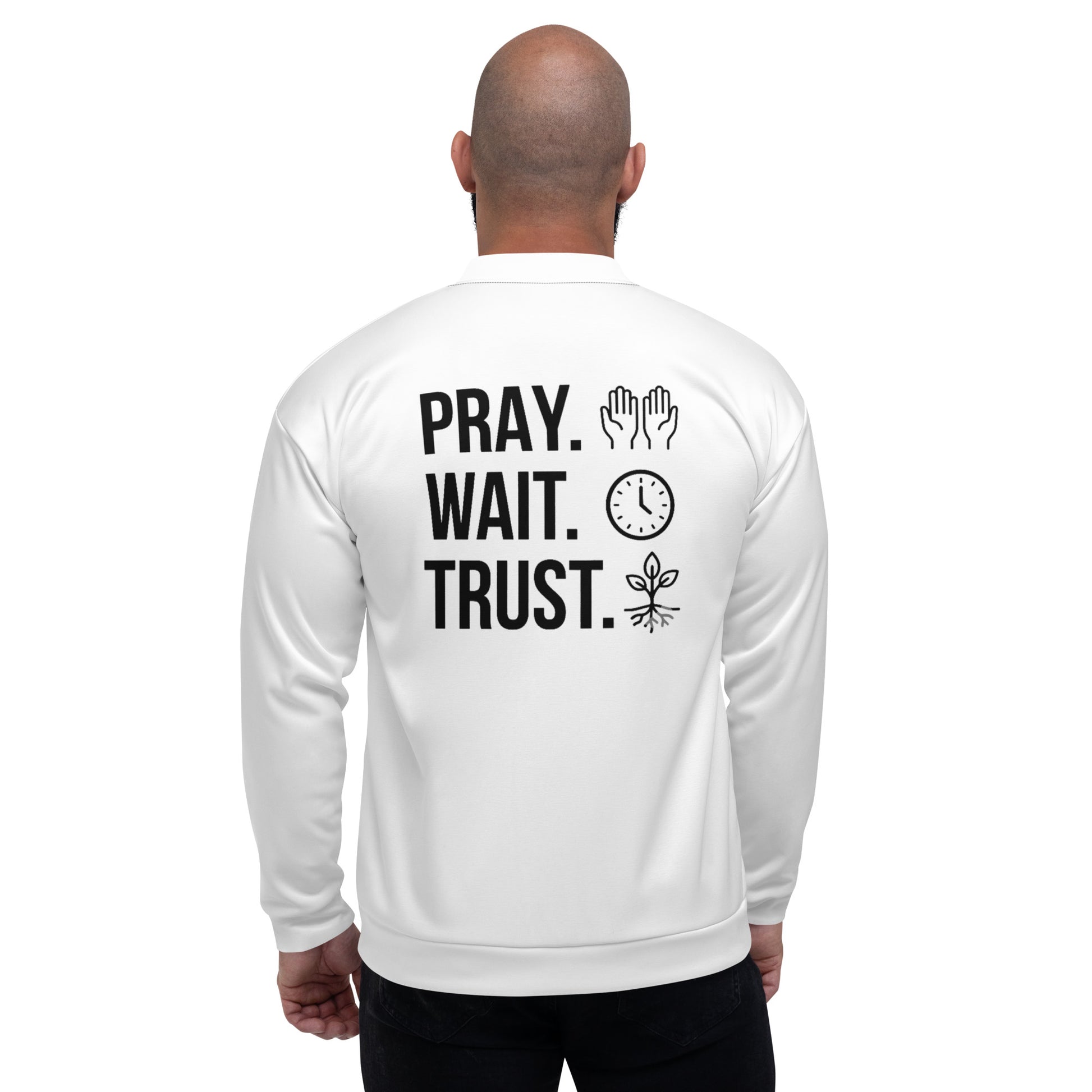 All over print bomber jacket with fleece lining - Adomtok