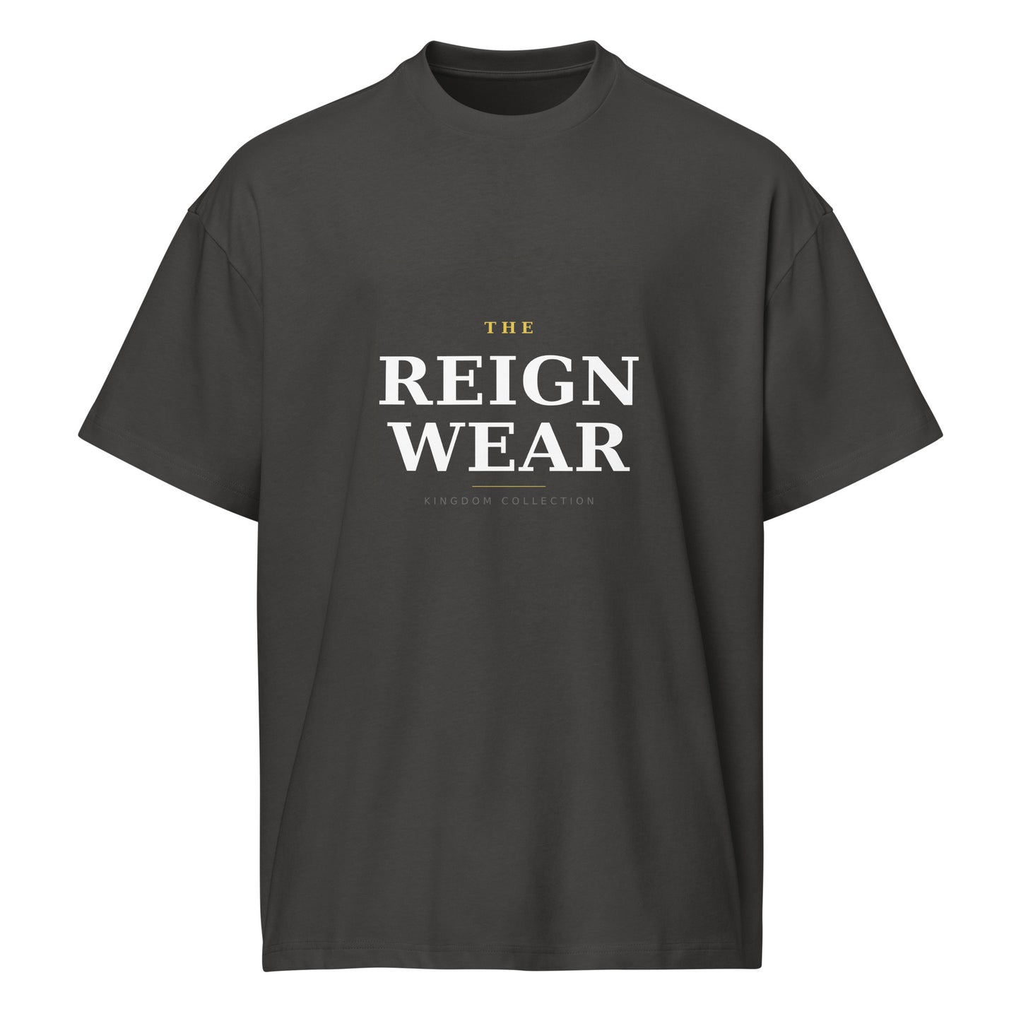 Oversized streetwear tee with reinforced neckline - Adomtok