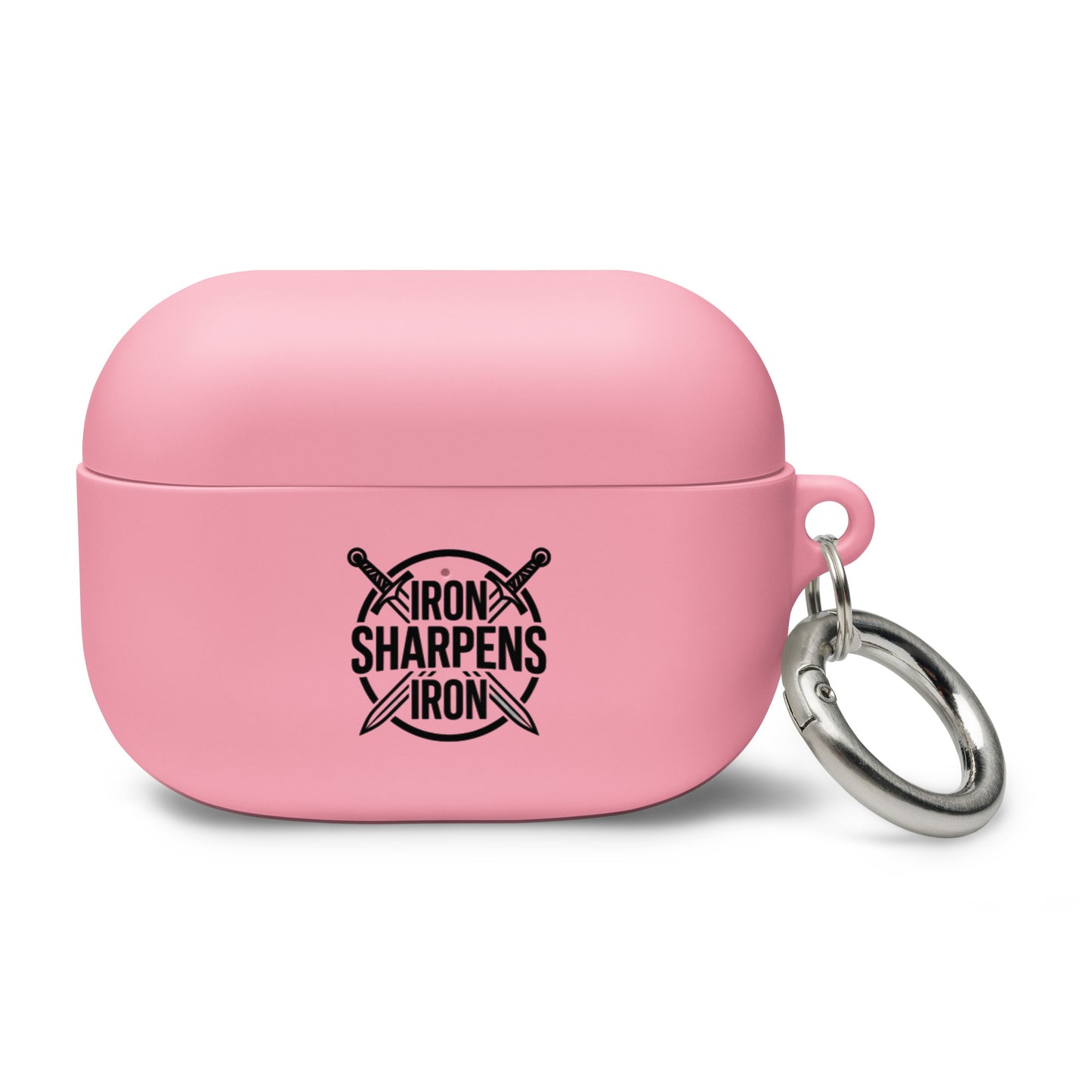 Minimal AirPods protective case with metal carabiner - Adomtok