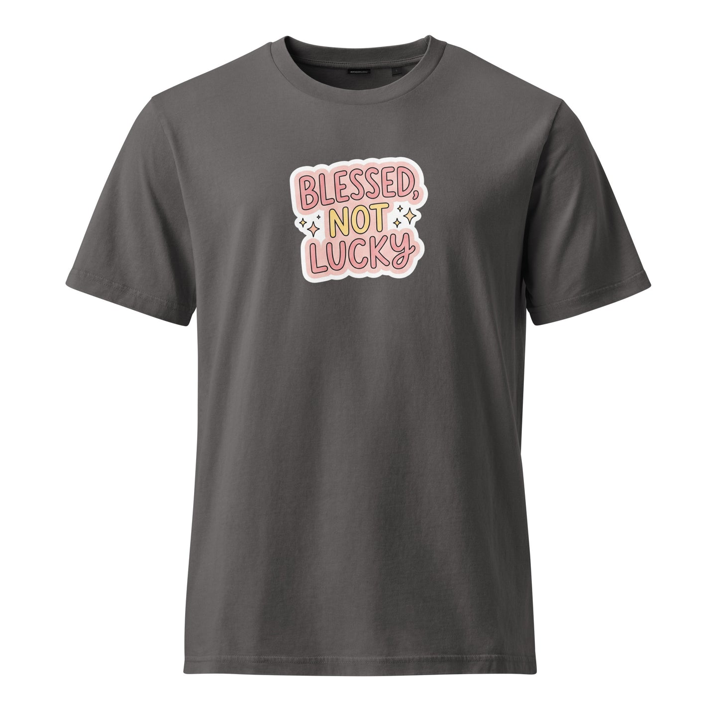 Relaxed fit vintage t shirt with organic cotton feel - Adomtok