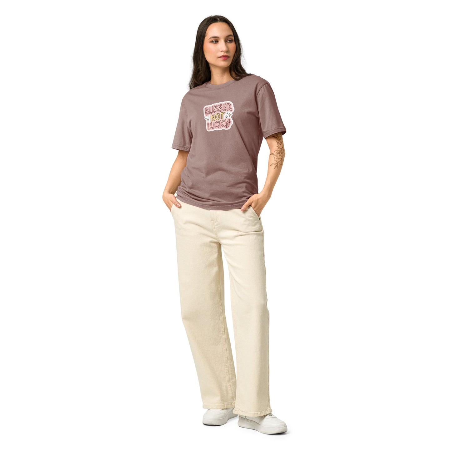 Vintage style organic cotton t shirt for casual wear - Adomtok