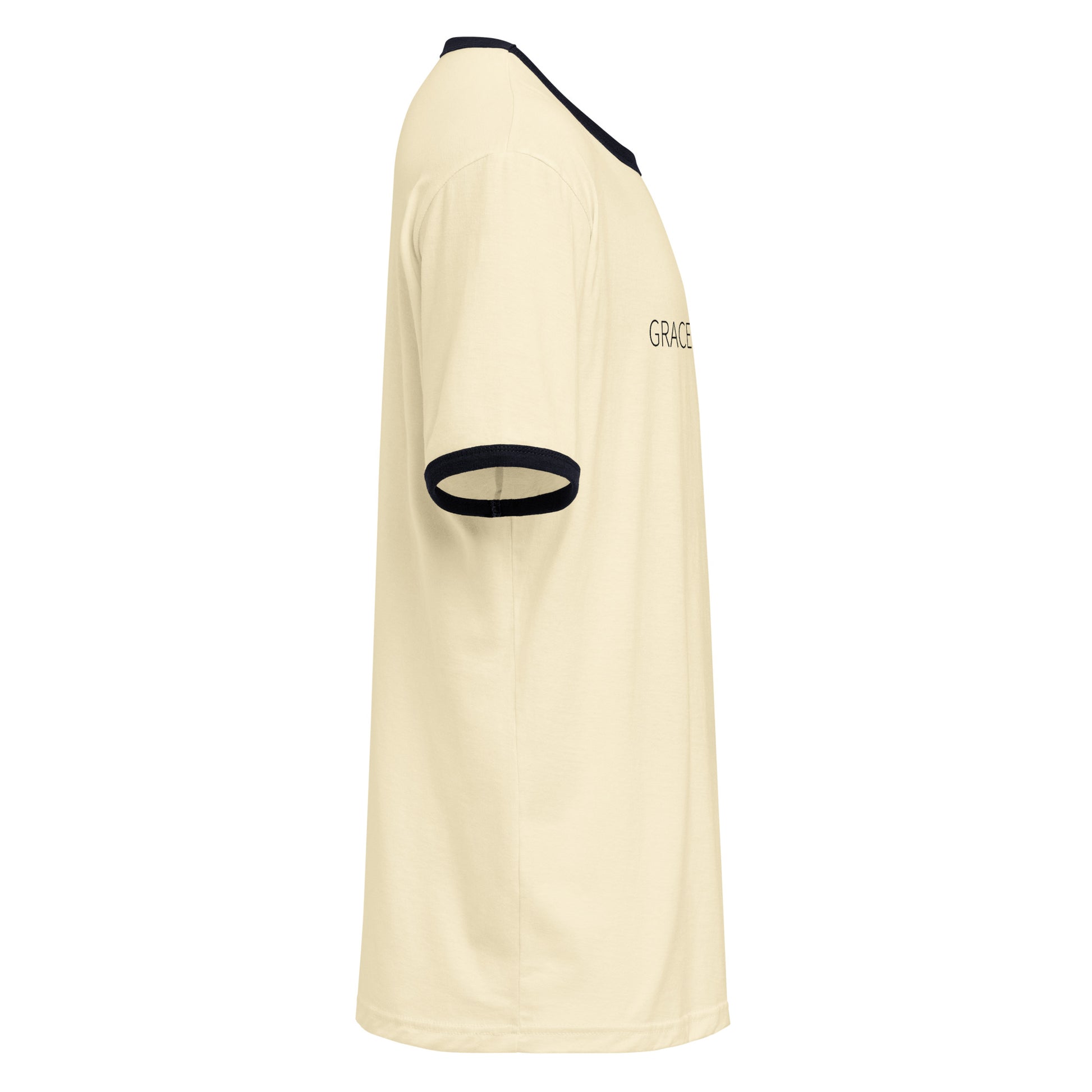 Relaxed casual t shirt with sporty trim accents - Adomtok