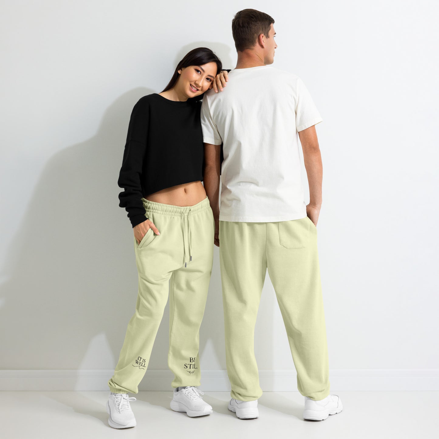 Heavyweight fleece sweatpants with relaxed fit - Adomtok
