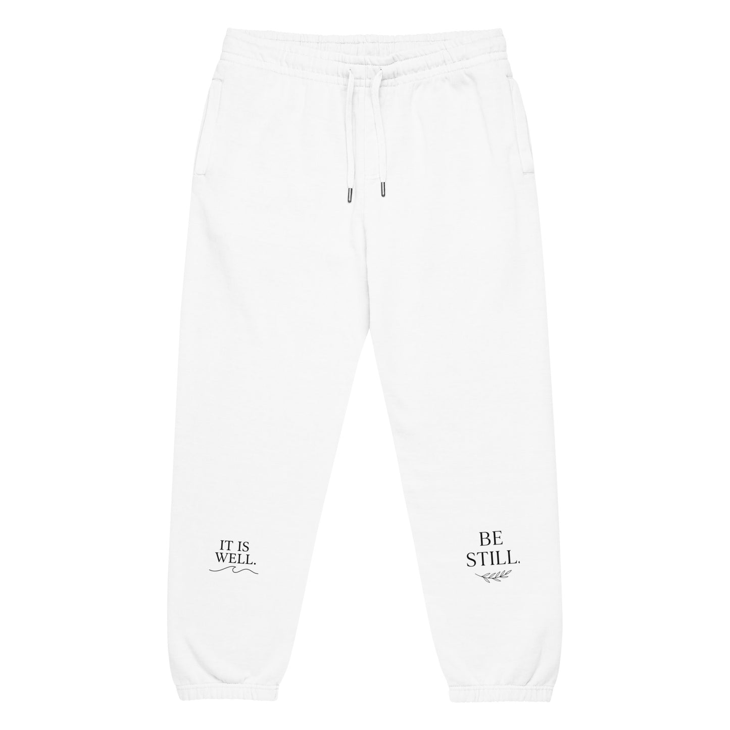 Durable fleece sweatpants with elastic waistband - Adomtok