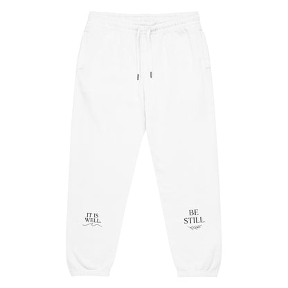 Durable fleece sweatpants with elastic waistband - Adomtok