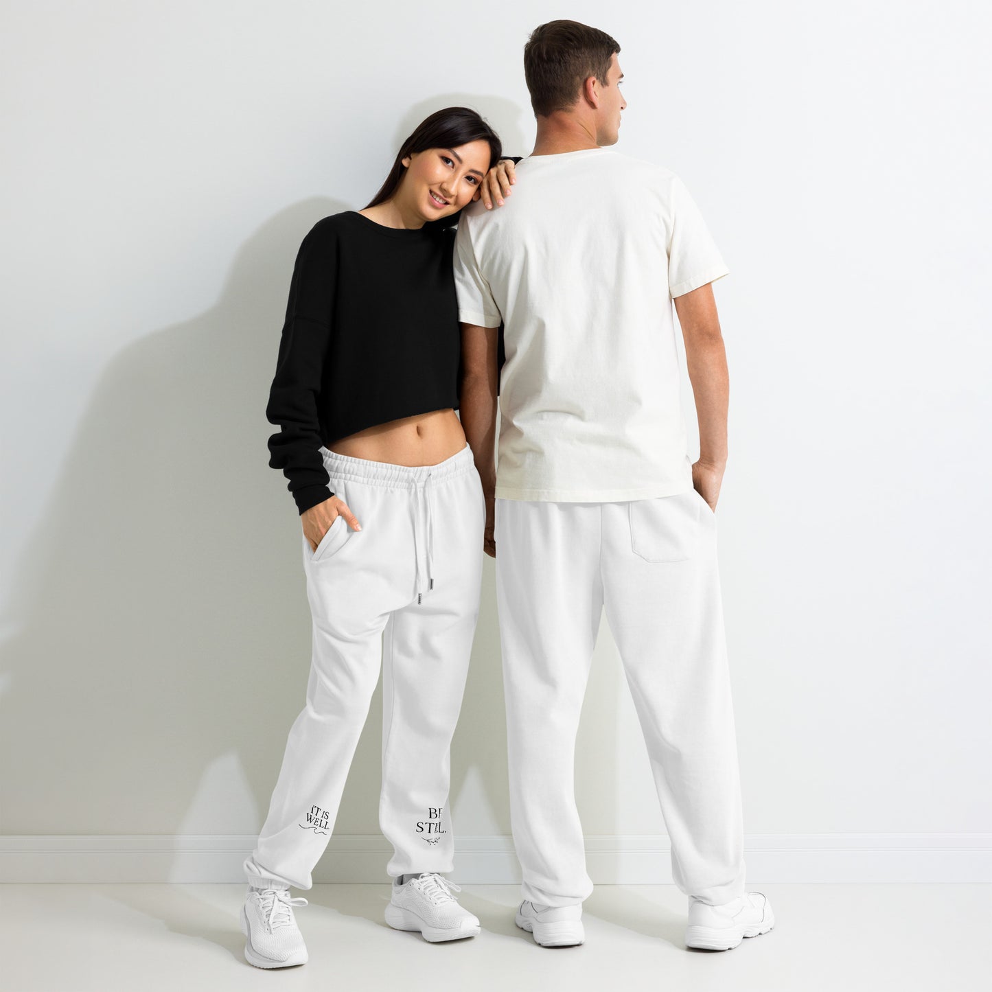 Premium heavyweight sweatpants with smooth finish - Adomtok