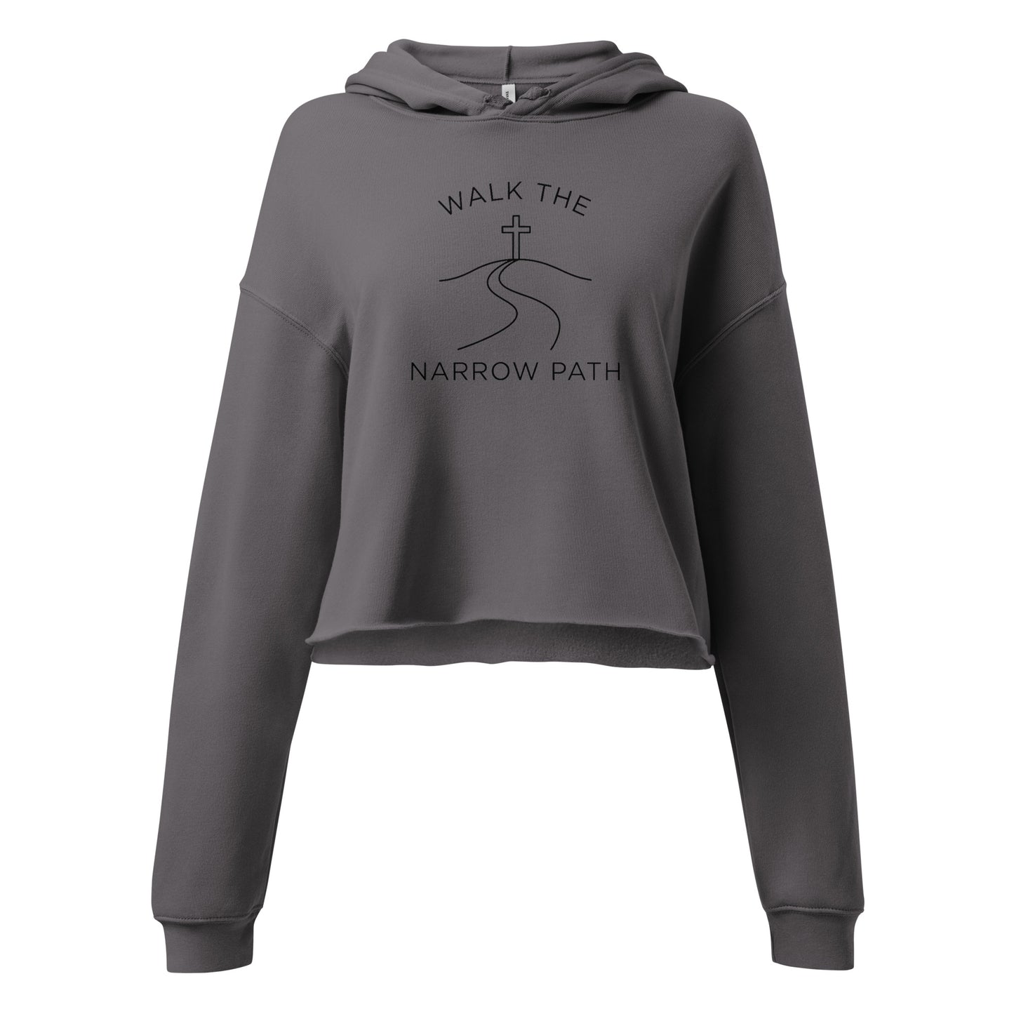 Soft fleece cropped hoodie for casual everyday wear - Adomtok