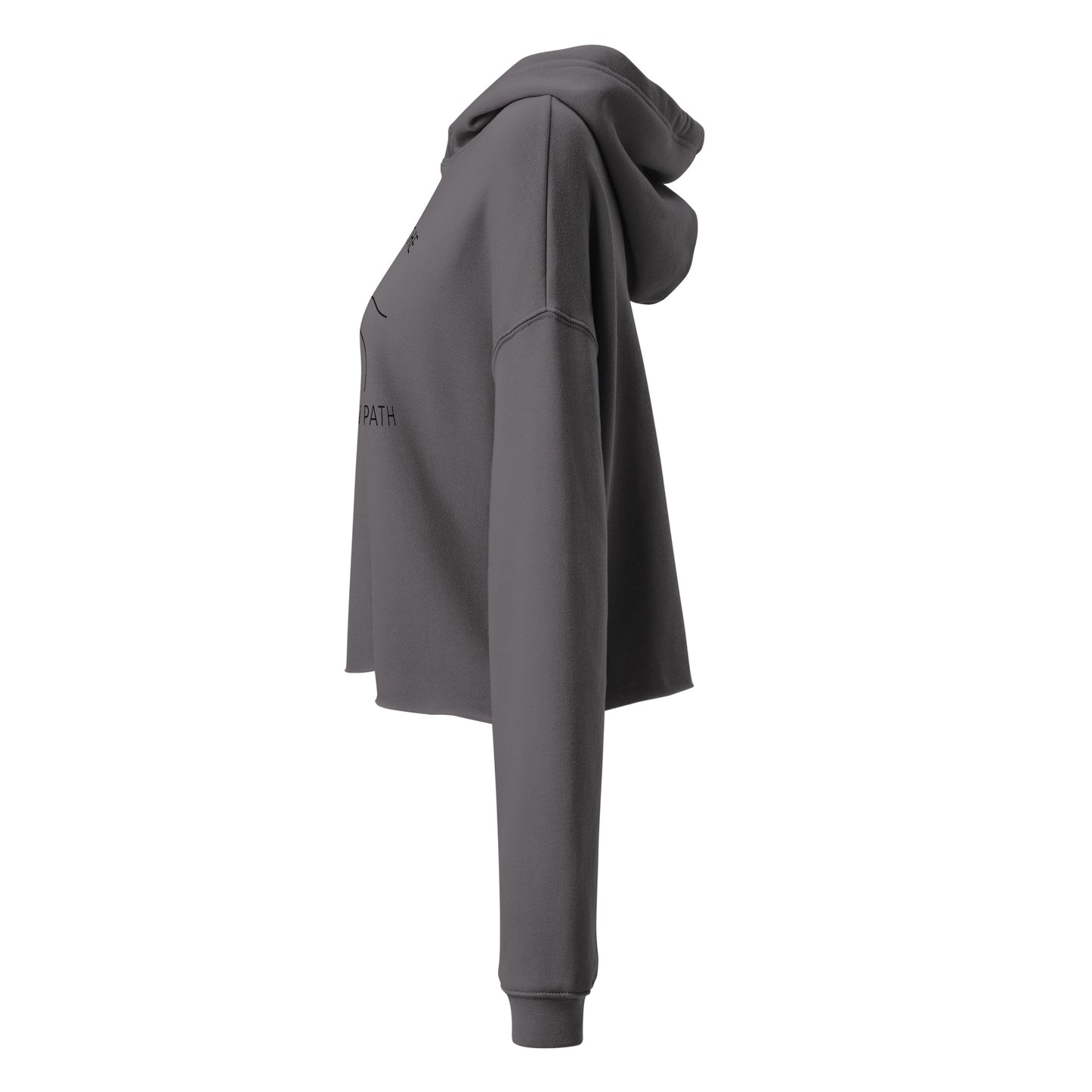 Casual cropped hoodie with soft fleece interior - Adomtok